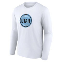 Utah Mammoth Fanatics Draft Logo Long Sleeve T-Shirt - White - NHL