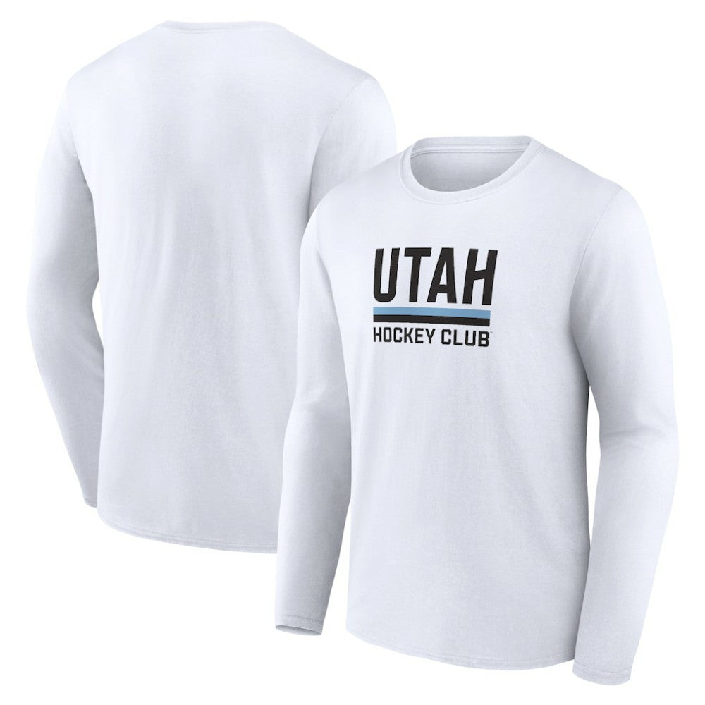 Utah Mammoth Fanatics Secondary Logo Long Sleeve T-Shirt - White - NHL
