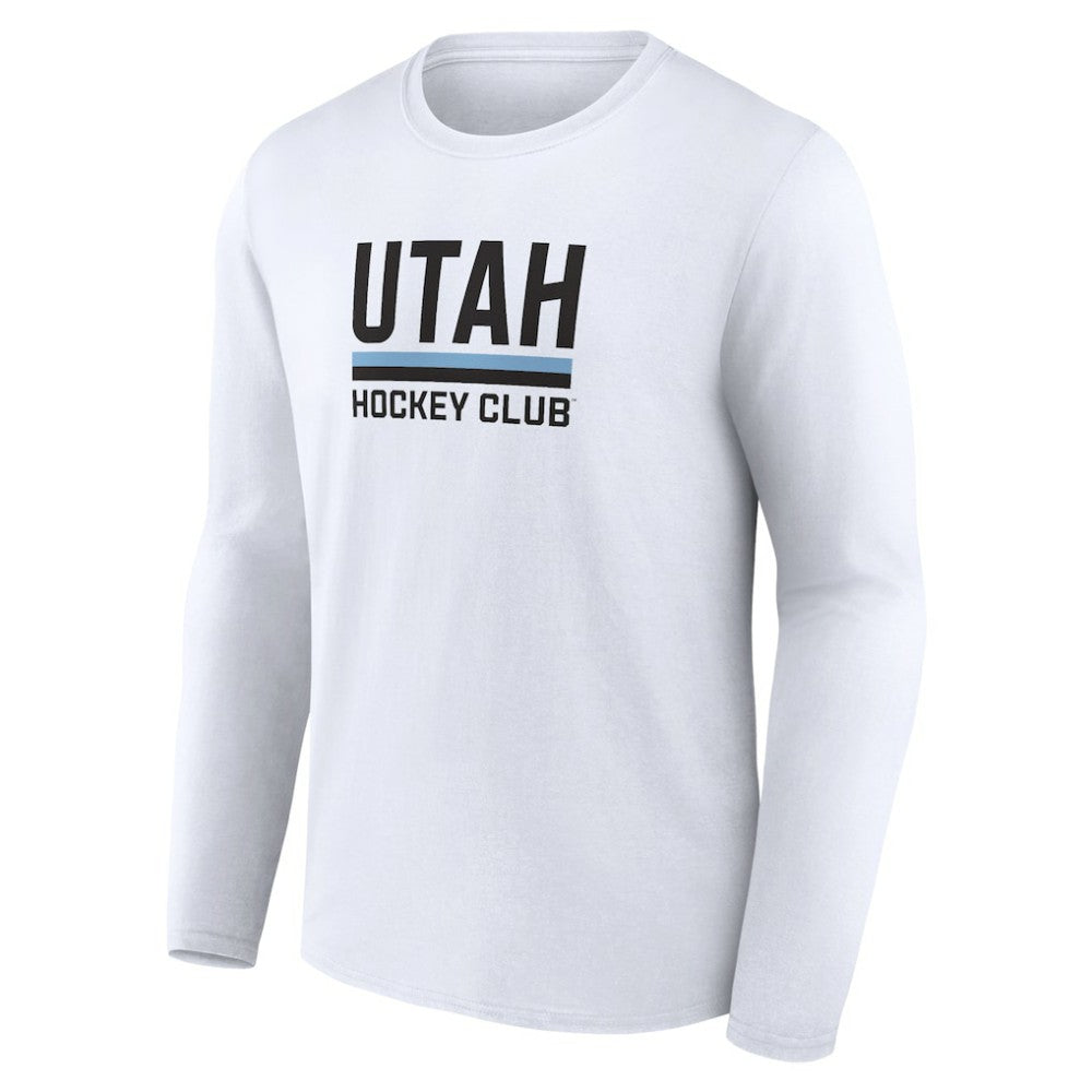 Utah Mammoth Fanatics Secondary Logo Long Sleeve T-Shirt - White - NHL