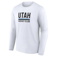 Utah Mammoth Fanatics Secondary Logo Long Sleeve T-Shirt - White - NHL