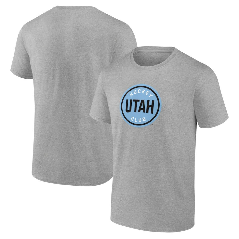 Utah Mammoth Fanatics Draft Logo T-Shirt - Heather Gray - NHL