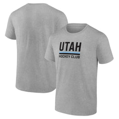 Utah Mammoth Fanatics Draft Logo T-Shirt - Heather Gray - NHL