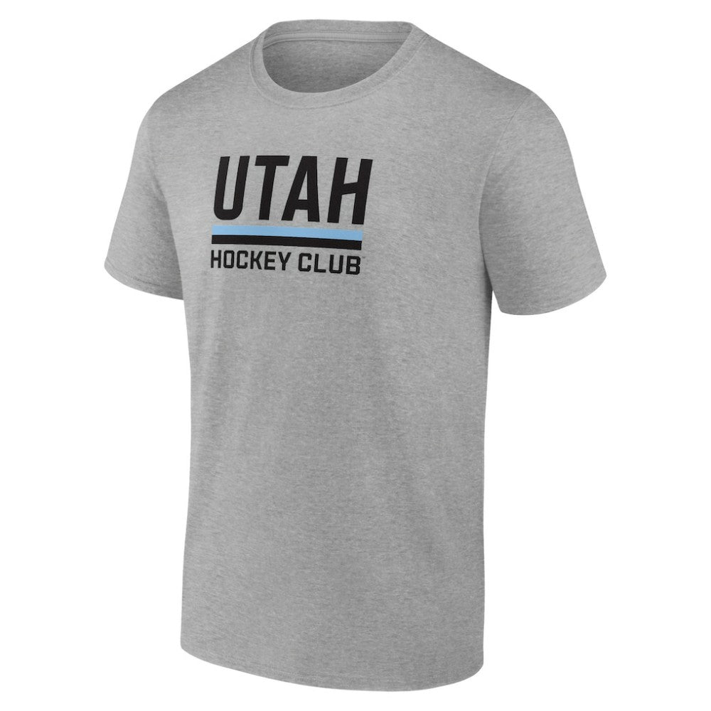 Utah Mammoth Fanatics Draft Logo T-Shirt - Heather Gray - NHL
