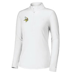 Minnesota Vikings Women's Sport Playa Vista IslandZone Quarter-Zip Jacket White | Tommy Bahama