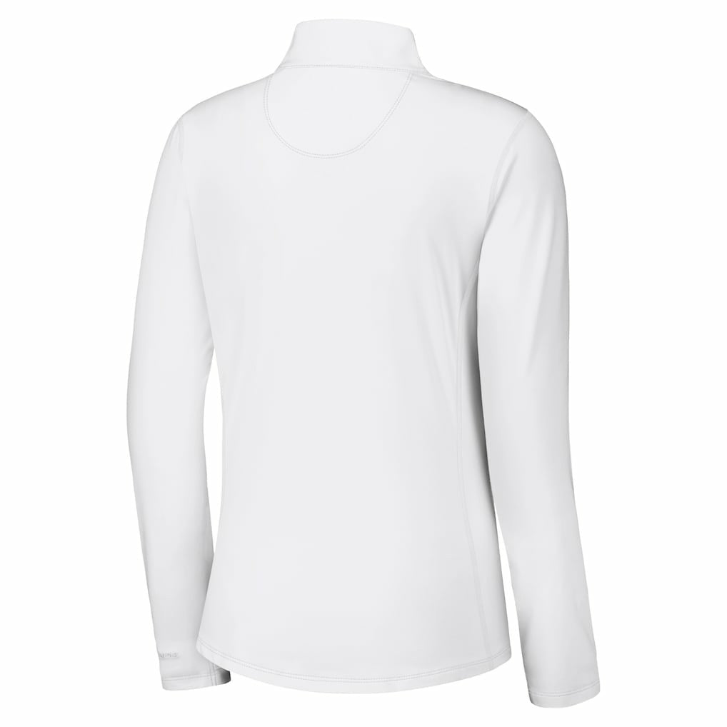 Buffalo Bills Women's Sport Playa Vista IslandZone Quarter-Zip Jacket White | Tommy Bahama