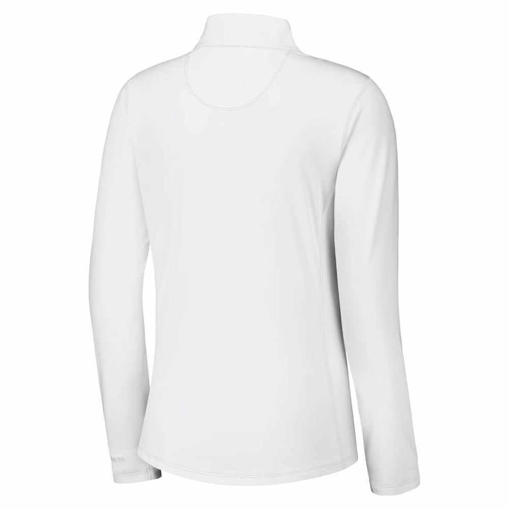 Buffalo Bills Women's Sport Playa Vista IslandZone Quarter-Zip Jacket White | Tommy Bahama