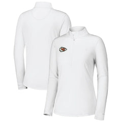 Kansas City Chiefs Women's Sport Playa Vista IslandZone Quarter-Zip Jacket White | Tommy Bahama