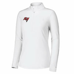 Tampa Bay Buccaneers Women's Sport Playa Vista IslandZone Quarter-Zip Jacket White | Tommy Bahama