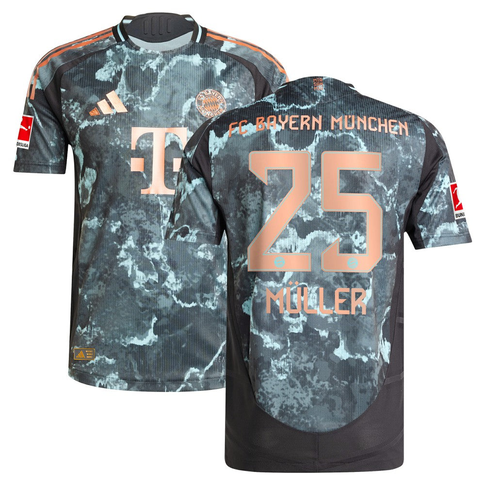 Thomas Müller Bayern Munich 2024/25 Away Player Jersey Black | Adidas online