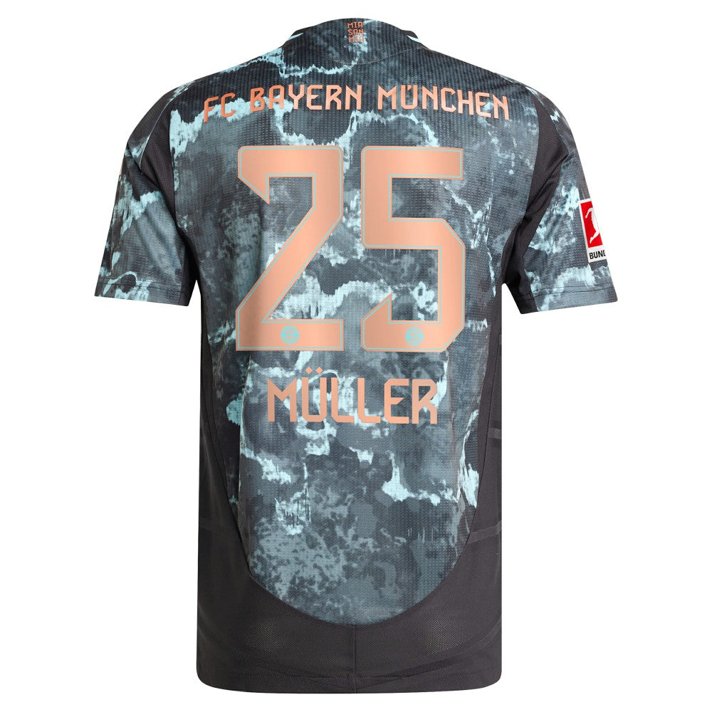 Thomas Müller Bayern Munich 2024/25 Away Player Jersey Black | Adidas online