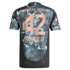 Jamal Musiala Bayern Munich 2024/25 Away Player Jersey Black | Adidas Online