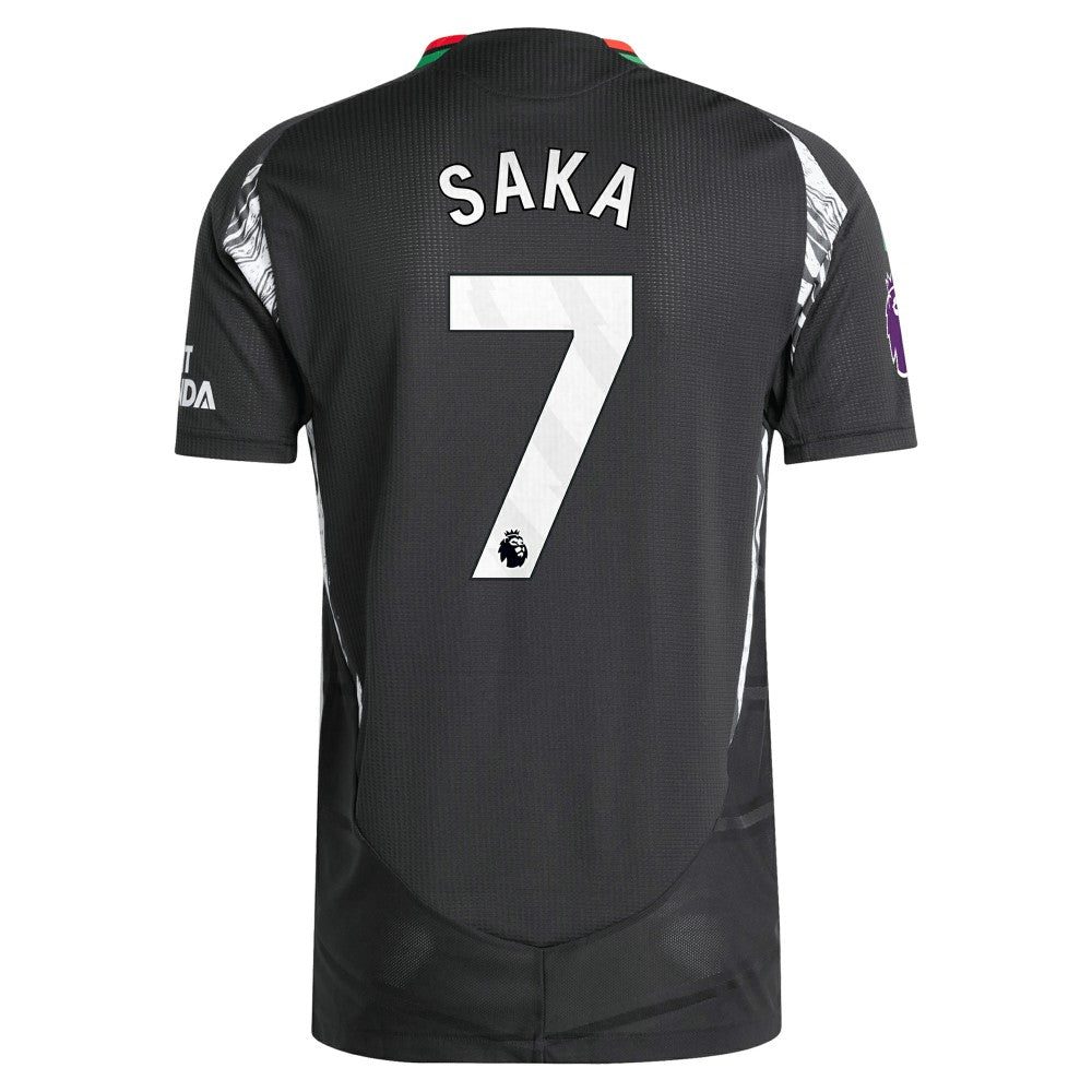 Bukayo Saka Arsenal 2024/25 Away Player Jersey Black | Adidas Online