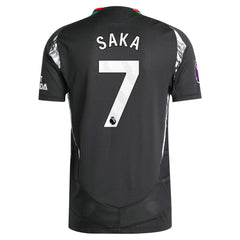 Bukayo Saka Arsenal 2024/25 Away Player Jersey Black | Adidas Online