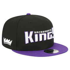 Sacramento Kings Jersey Hook Statement Edition 9FIFTY Snapback Hat Black/Purple - NBA