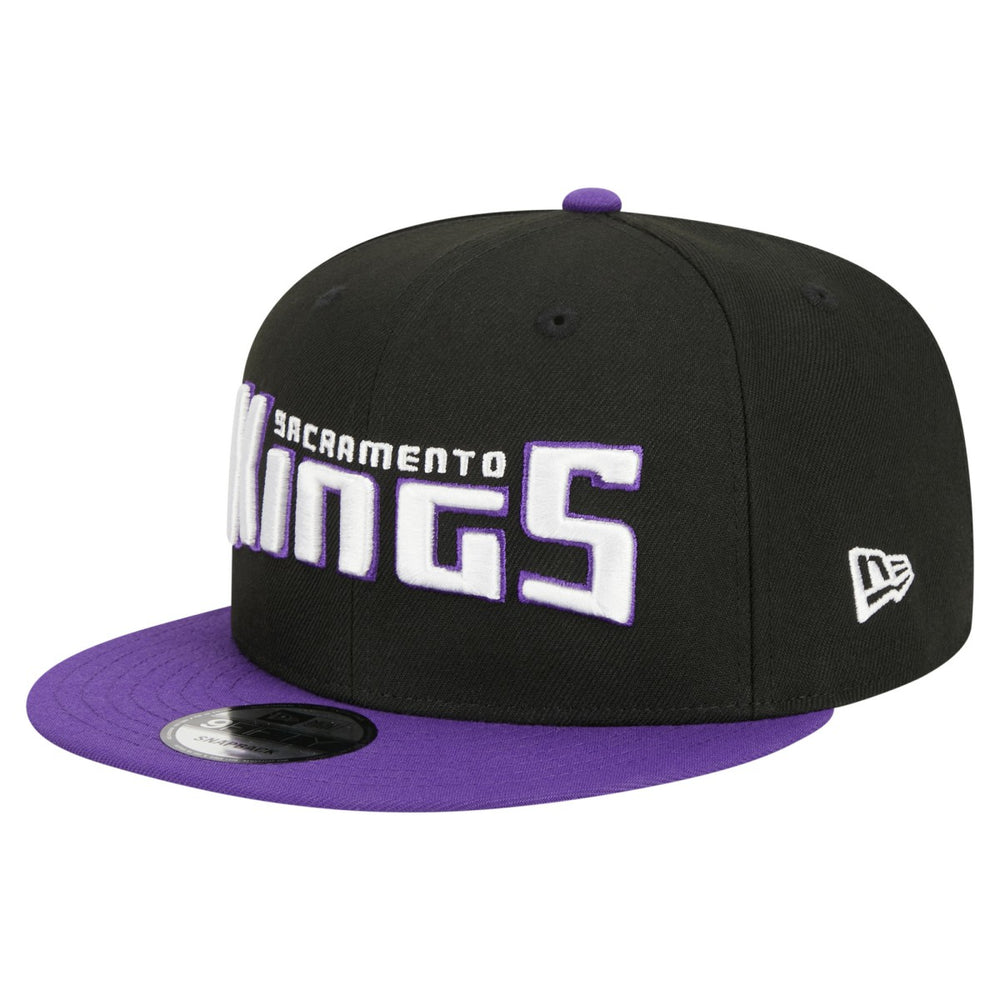 Sacramento Kings Jersey Hook Statement Edition 9FIFTY Snapback Hat Black/Purple - NBA