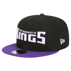 Sacramento Kings Jersey Hook Statement Edition 9FIFTY Snapback Hat Black/Purple - NBA