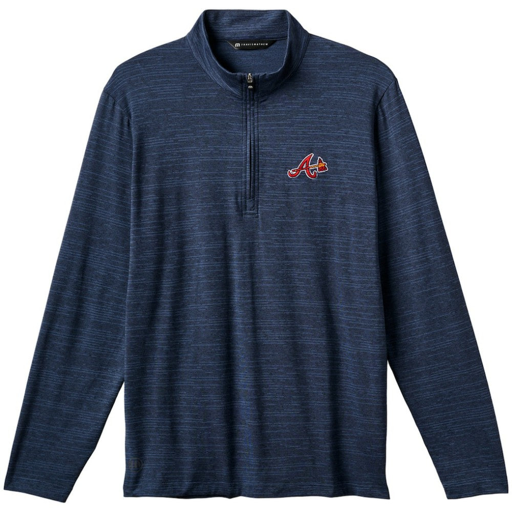 Atlanta Braves TravisMathew The Heater Quarter-Zip Pullover Top - MLB
