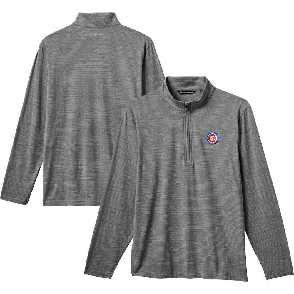 Chicago Cubs TravisMathew The Heater Quarter-Zip Pullover Top - MLB
