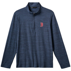 Boston Red Sox TravisMathew The Heater Quarter-Zip Pullover Top - MLB