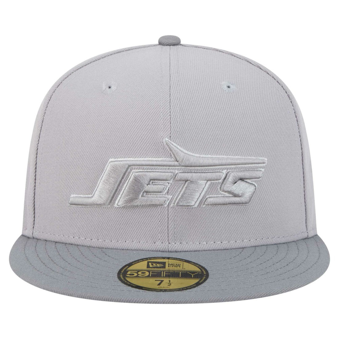 New York Jets New Era Iron Cloud 59FIFTY Fitted Hat Gray/Graphite | NFL