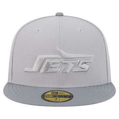 New York Jets New Era Iron Cloud 59FIFTY Fitted Hat Gray/Graphite | NFL