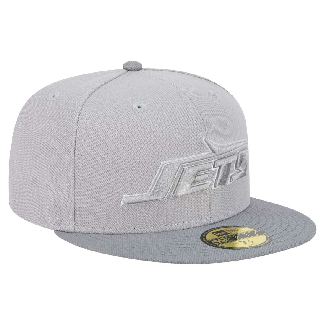 New York Jets New Era Iron Cloud 59FIFTY Fitted Hat Gray/Graphite | NFL