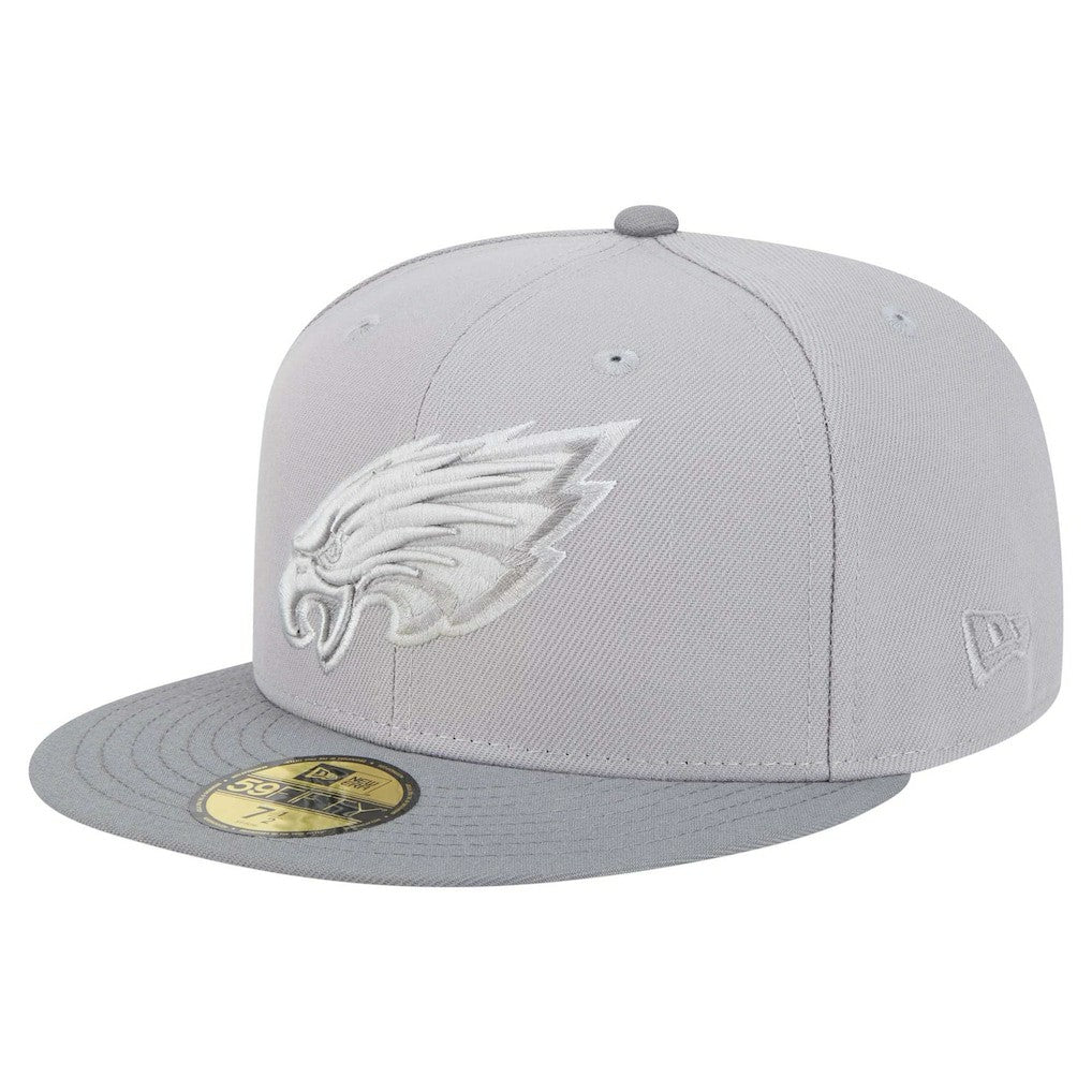 Philadelphia Eagles New Era Iron Cloud 59FIFTY Fitted Hat Gray/Graphite | NFL