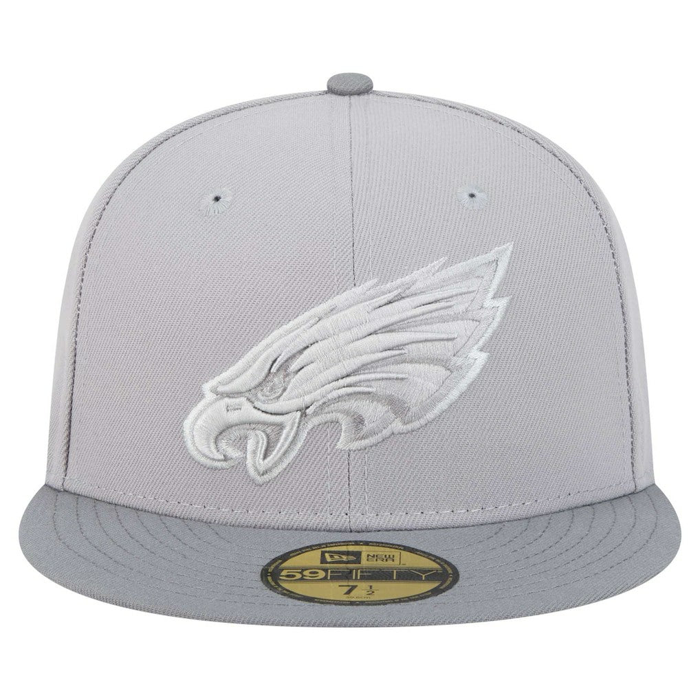 Philadelphia Eagles New Era Iron Cloud 59FIFTY Fitted Hat Gray/Graphite | NFL