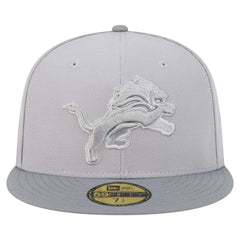 Detroit Lions New Era Iron Cloud 59FIFTY Fitted Hat Gray/Graphite | NFL
