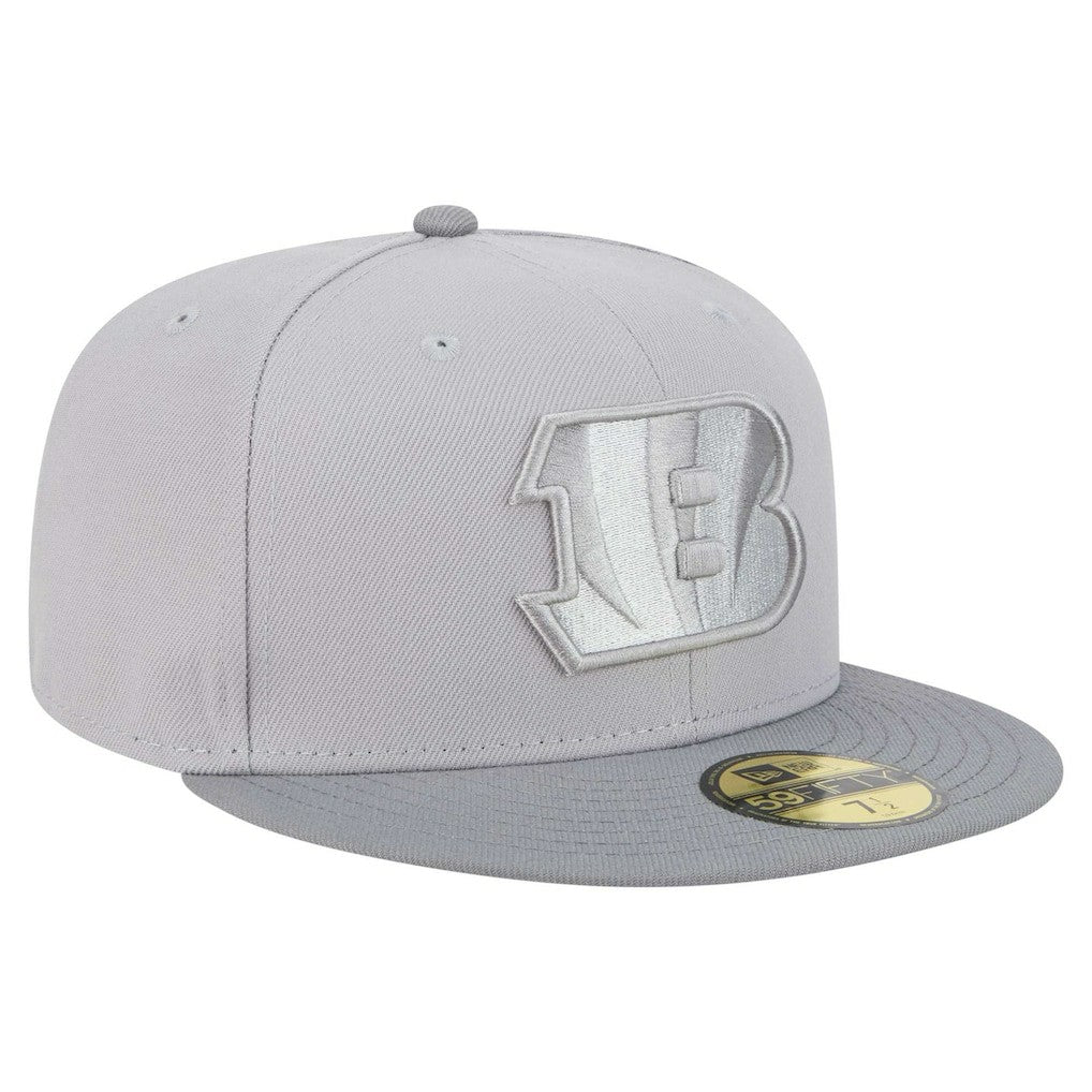 Cincinnati Bengals New Era Iron Cloud 59FIFTY Fitted Hat Gray/Graphite | NFL