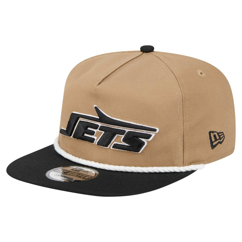 New York Jets New Era Desert Golfer Snapback Hat Khaki/Black | NFL