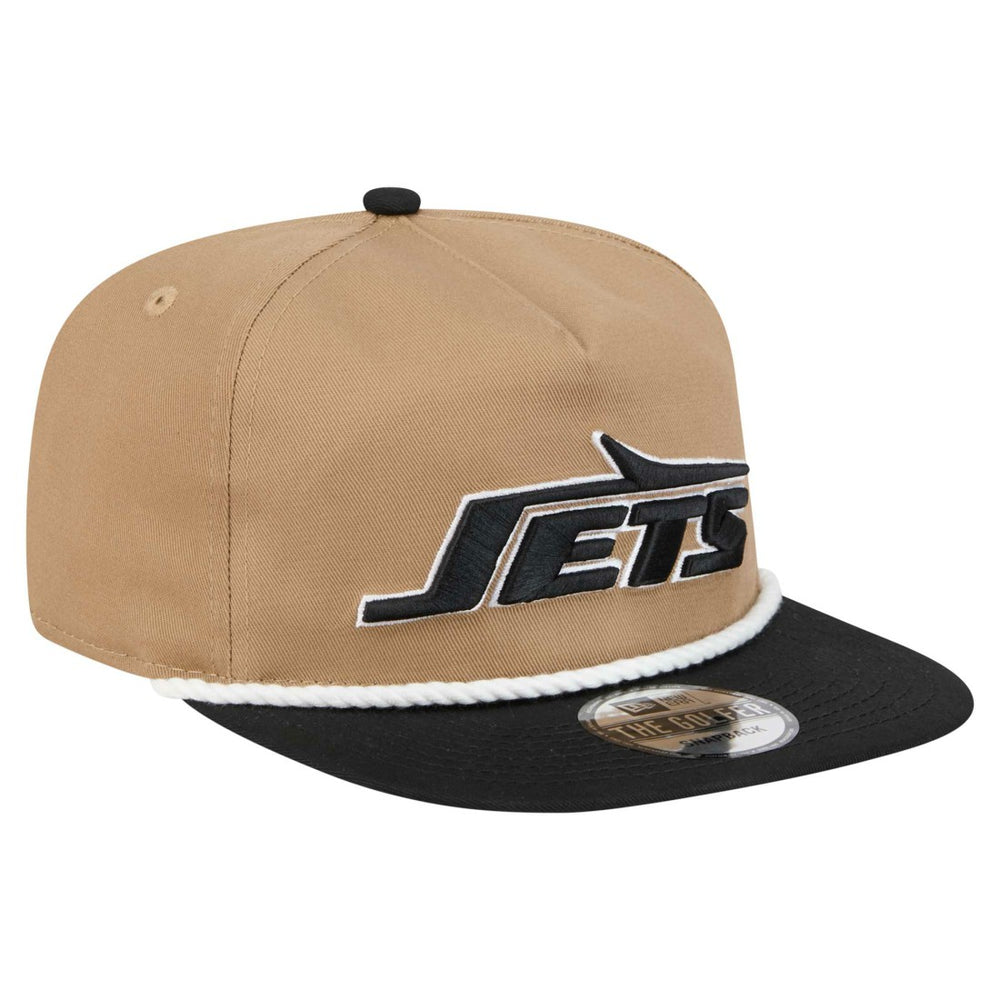 New York Jets New Era Desert Golfer Snapback Hat Khaki/Black | NFL