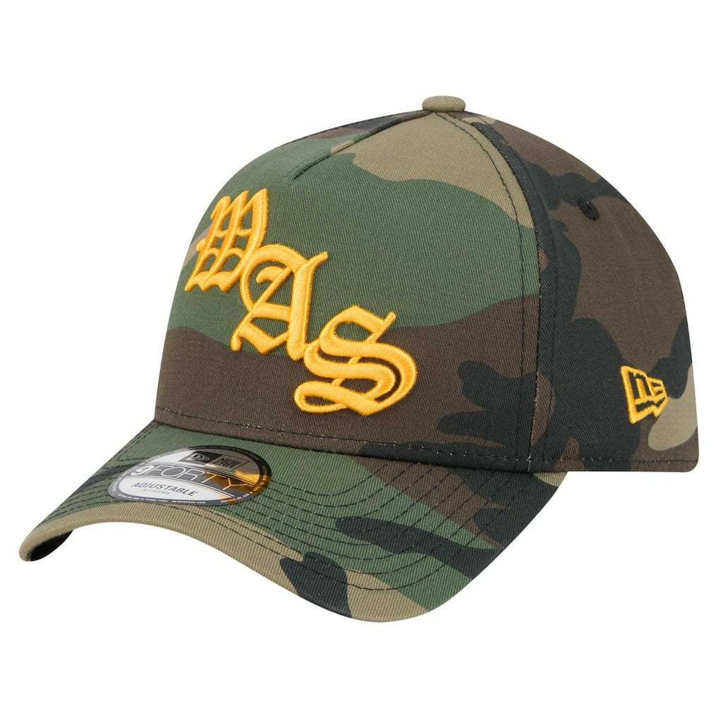 Washington Commanders New Era Mystic Camo A-Frame 9FORTY Adjustable Hat Camo | NFL