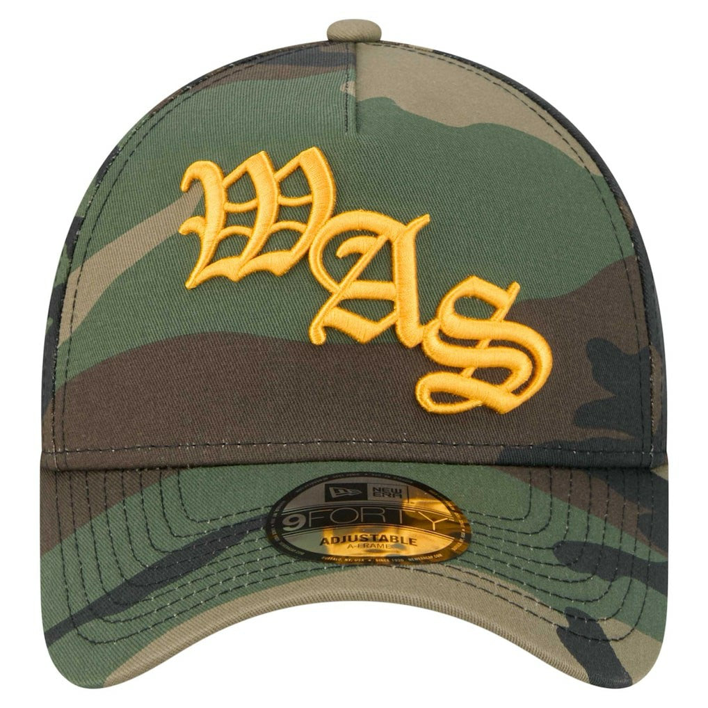 Washington Commanders New Era Mystic Camo A-Frame 9FORTY Adjustable Hat Camo | NFL