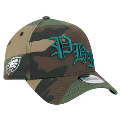 Philadelphia Eagles New Era Mystic Camo A-Frame 9FORTY Adjustable Hat Camo | NFL