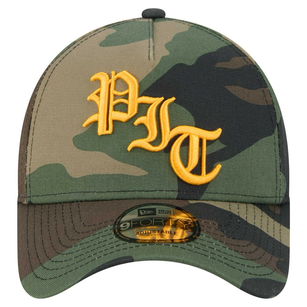 Pittsburgh Steelers New Era Mystic Camo A-Frame 9FORTY Adjustable Hat Camo | NFL