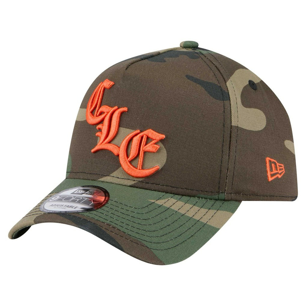 Cleveland Browns New Era Mystic Camo A-Frame 9FORTY Adjustable Hat Camo | NFL