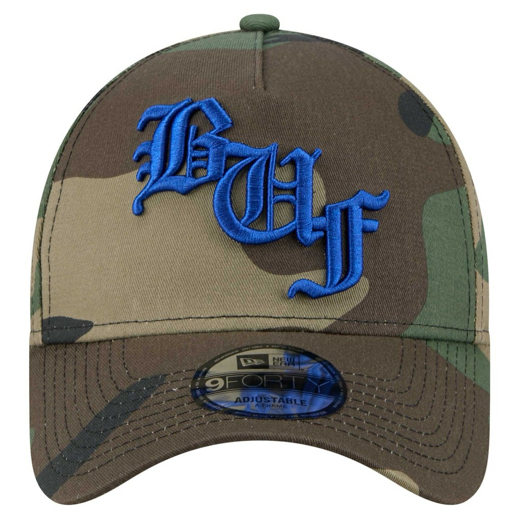 Buffalo Bills New Era Mystic Camo A-Frame 9FORTY Adjustable Hat Camo | NFL