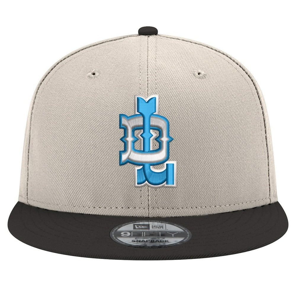 Detroit Lions New Era City Originals 9FIFTY Snapback Hat Cream/Blue | NFL