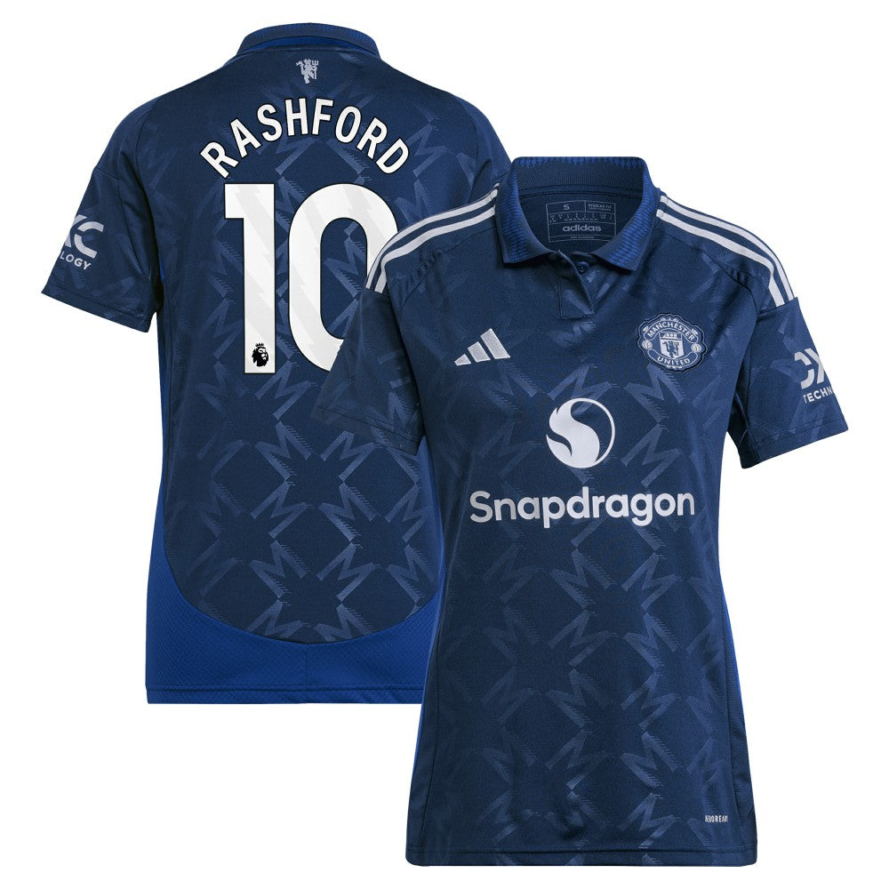 Marcus Rashford Manchester United Women's 2024/25 Away Replica Player Jersey Navy | Adidas Online