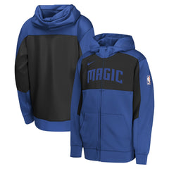 Orlando Magic Youth Authentic On-Court Showtime Performance Full-Zip Hoodie Blue/Black - NBA