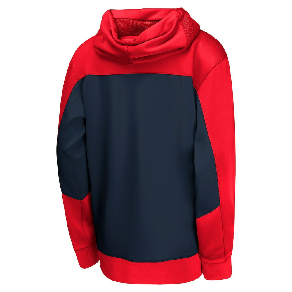 New Orleans Pelicans Youth Authentic On-Court Showtime Performance Full-Zip Hoodie Red/Navy - NBA