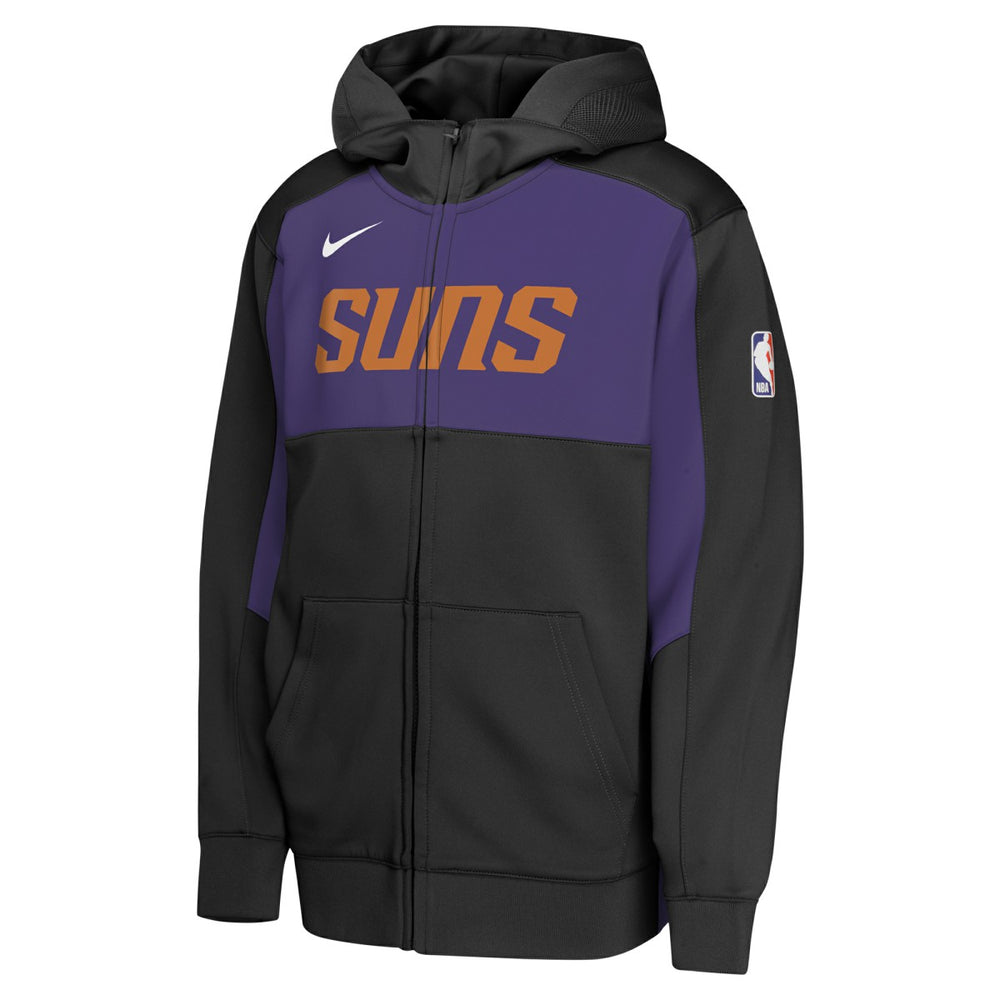Phoenix Suns Youth Authentic On-Court Showtime Performance Full-Zip Hoodie Black/Purple - NBA