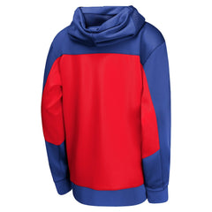 Philadelphia 76ers Youth Authentic On-Court Showtime Performance Full-Zip Hoodie Royal/Red - NBA