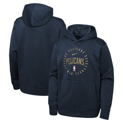 New Orleans Pelicans Youth Performance Practice Spotlight Pullover Hoodie Navy - NBA