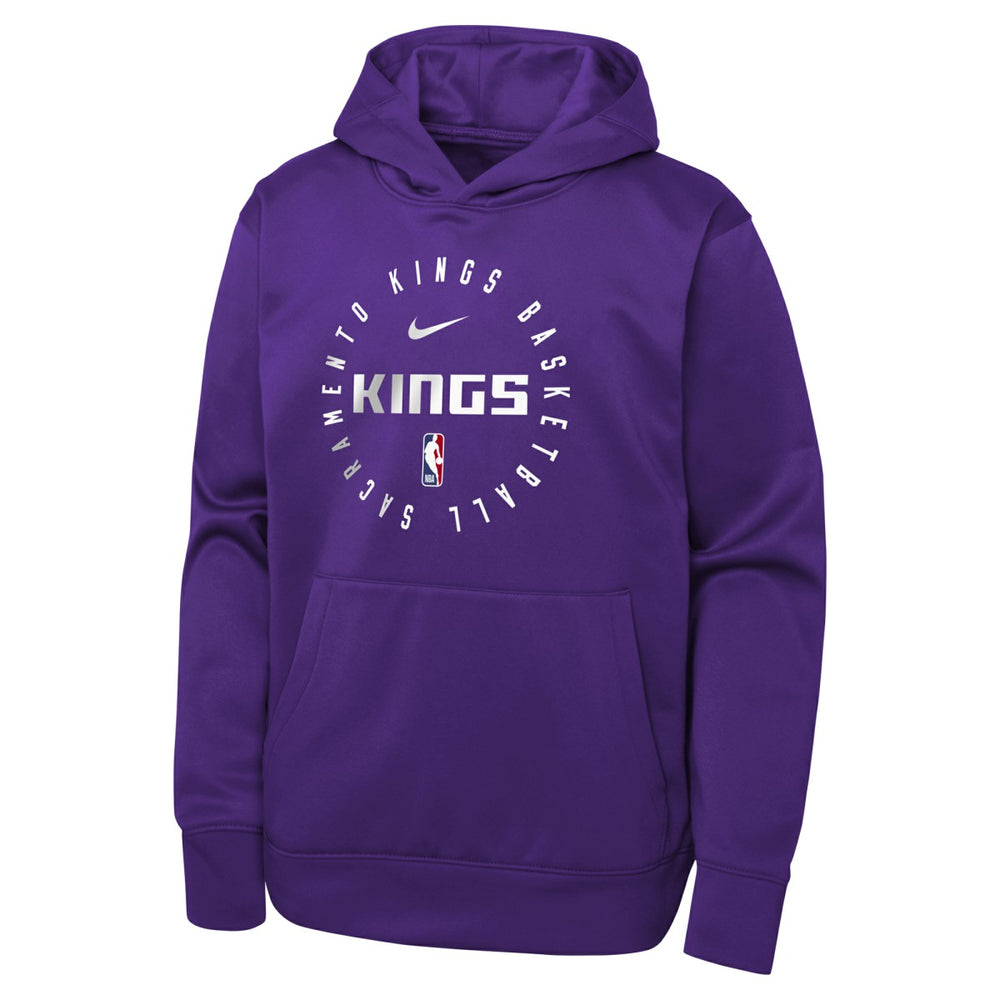 Sacramento Kings Youth Performance Practice Spotlight Pullover Hoodie Purple - NBA