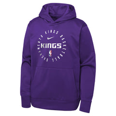 Sacramento Kings Youth Performance Practice Spotlight Pullover Hoodie Purple - NBA