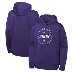 Phoenix Suns Youth Performance Practice Spotlight Pullover Hoodie Purple - NBA