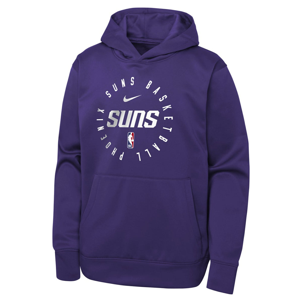 Phoenix Suns Youth Performance Practice Spotlight Pullover Hoodie Purple - NBA