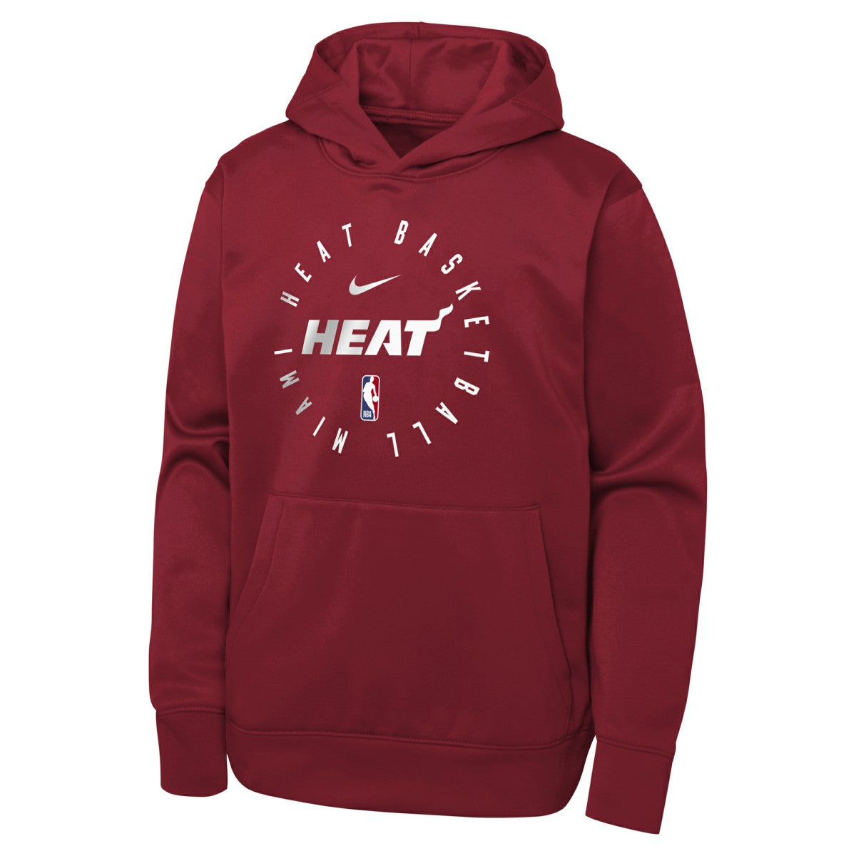Miami Heat Youth Performance Practice Spotlight Pullover Hoodie Red - NBA